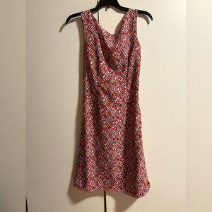 Anise size M Geometric Red Sleeveless Dress
